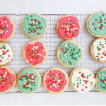 Frosted Shortbread Christmas Cookies