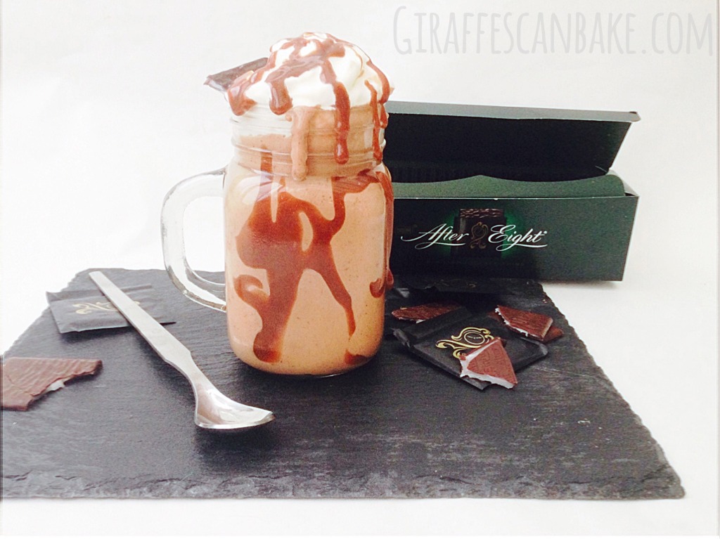 This Chocolate Peppermint Christmas Milkshake is the perfect way to enjoy a milkshake during the holiday season. Made with After Eight mints, it's fully of chocolatey, pepperminty goodness. You'll totally love it!