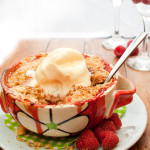 Apple, Raspberry and Ginger Crumble For Two