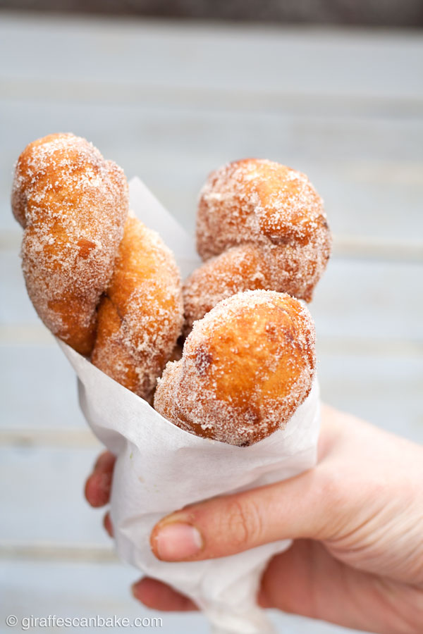 Nutella Stuffed Shakoy {Twisted Donuts} - Fluffy twisted donuts, crispy on the outside and stuffed full of Nutella. Really delicious and so quick and easy to make (only one 15 minute rise needed), these Filipino fried treats will not disappoint!