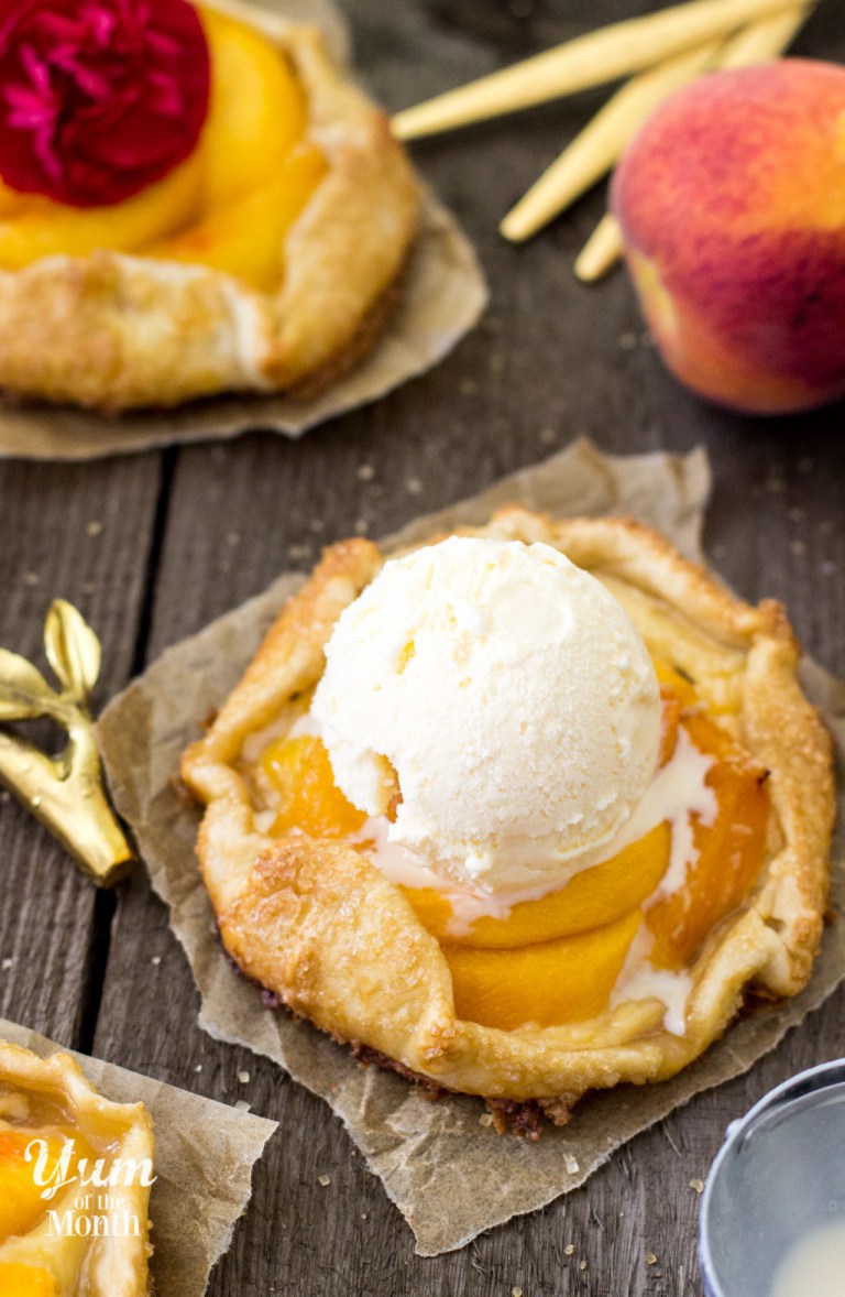 Peaches & Cream Galettes from Sugar Spun Run