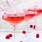 Raspberry Peach Champagne Cocktail – A Mother’s Day Cocktail